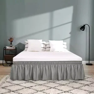 Durable Using Ultrasonic Microfiber Wrinkle Free Elastic Adjustable Bed Skirt