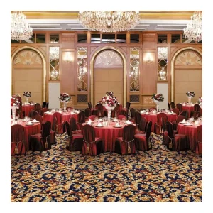 Durable Wear Resistant Machine Made Axminster Wall to Wall Carpet Stain Resistant Non Slip Features for Prayer