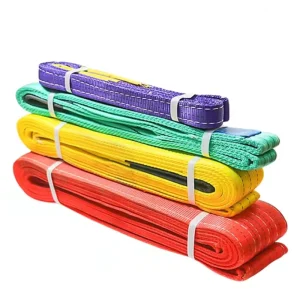 Durable Woven Polyester Flat Webbing Sling Professional Belt with CE GS Certification 8mm 11mm Strap Thickness