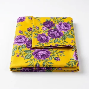 Durable Woven Printed Polyester Fabric for Household Bedding Anti Wrinkle Easy Care Home Textile