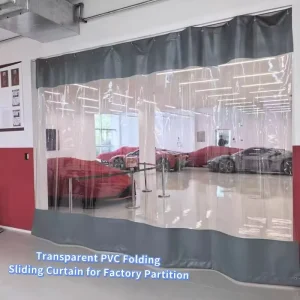 Durable and Waterproof Vinyl Roll-up Curtains for Garage Partition Suitable for Car Washes Industrial Cleaning Areas Outdoor