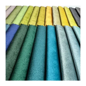 Dutch Velvet 100% Polyester Tricot Knitted Dyed Silicone Coated Breathable Medium Weight Curtain and Sofa Fabric
