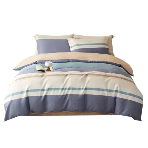 Duvet Cover Set 100% Cotton Fresh Botanical Print Cotton Duvet Cover Set for Couples Bedding Set