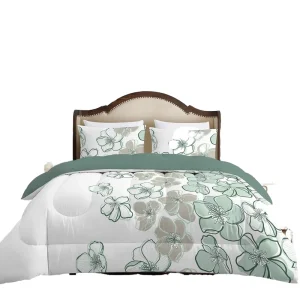 Duvet Cover Set Cross Border Four Seasons Universal Plant 3D Digital Printing Single Double Fat Quilt Three Piece Set