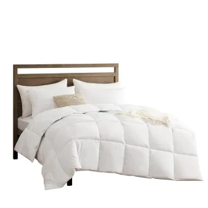 Duvet Insert Comforter 100% Cotton Shell 400GSM Thick Fluffy Breathable Soft White Hotel Bed Quilted Corner Tabs