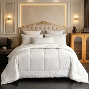 Duvet Insert White Square Stitch Soft Filling Comforter Washable Quilt Core Duvet Inner Hotel Resort Guest Room Bedding Supplier