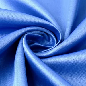 Dyed Printed 100% Polyester Satin Fabric, 82GSM Lightweight Woven Fabric Wrinkle Resistant for Dresses & Sleepwear