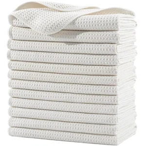EC Waffle Weave Towels Sublimation Blanks for Microfiber Kitchen Custom Printing Logo Household Dish Towel for Kitchen