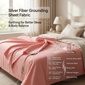 EMF Shielding Grounding Bed Sheet Fabric Anti Radiation Silver Fiber for Better Sleep
