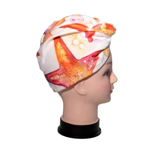 EO RPET Quick Dry Hair Drying Towel with Elastic Strap Large Microfiber Hair Towel Wrap for Women Fast Drying Head Towels