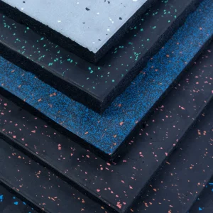 EPDM Fitness Rubber Mat Gym Tiles with Noise Absorption for Workout and Exercise Studios