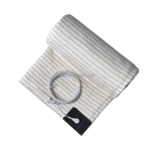ESD EARTHING Grounding Blanket Soft Silver Cotton Square Bed Cover for All-Season Use Reduce Inflammation Improve Sleep