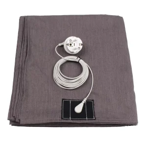 ESD Earthing Stainless Steel Fiber Conductive Earth Connection Grounding Bed Sheet Flat for Comfortable Sleep