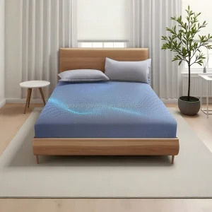 ESD Grounding Sheet for Conductive Silver Cotton 400TC Stripe Bed Fitted Sheet for Hotel Use All Season Grounding Protection