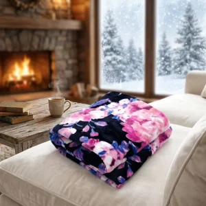 ETL Listed Skin-Friendly Flannel Heated Blanket 4 Heat Settings 4H Auto Shut off Detachable Washable Cover Folded Home Use