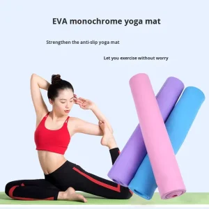 EVA Monochrome Non Slip Yoga Mat Waterproof Easy Clean Exercise Pad for Home Gym Yoga Pilates Training