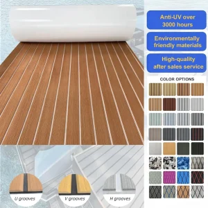 EVA Non-Slip Boat Floor Mat for Fishing Yacht Flooring Boat Decking Mat EVA Foam Durable Flooring RV Carpet