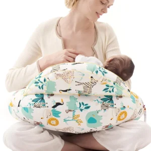 Easier Nursing & Hand Free Wider Feeding Pillows for Breastfeeding Safety Fence Nursing Pillow