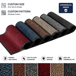Easy Care Machine Washable Commercial Entrance Rug Hard Wearing Doormat for Laundry Cycle Mat Rental Operations