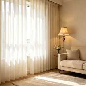 Easy Install Grommet Style Modern Curtains Living Room Blackout Custom Motorized Smart Remote Control Polyester/Linen Material