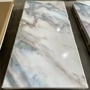 Easy Install High Glossy 1220x2440mm PVC Marble Sheet for Hotel Wall Decoration Modern Design Interior Wall Panel
