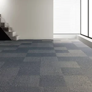 Easy Install Seamless Carpet Tiles 50×50 Durable and Flame Retardant Commercial Flooring for Workspace and Office Renovation