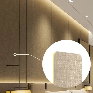 Easy Installation 1220*2440mm Seamless Cladding Panels for Interior and Exterior Wall Fabric Spc Wall Panel Wood Veneer