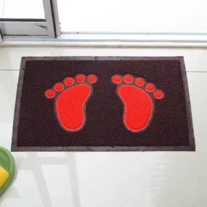 Easy to Clean Pvc Soft Material Custom Design Vinyl Loop Welcome Door Mat for Outdoor and Indoor