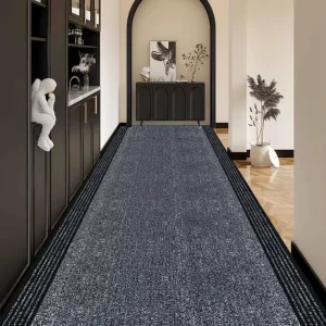 Easy to Cut PP Simple Line Carpet Roll Stain Resistant Minimalist Stripe PP Wall to Wall Carpet for Office Hotel Flooring