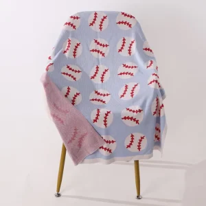 Easy to Roll up Soft Flexible Texture Multiple SKUs 30*40 Non-toxic Warm Knit Throw Blanket for Hotel Apartment
