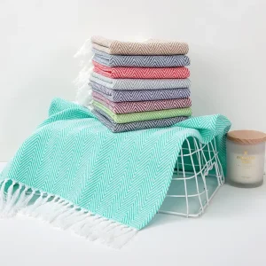 Eco Friendly 100% Cotton Turkish Hand Towel Tea Towel Washcloth Turkish Kitchen Hand Towel