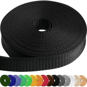 Eco Friendly 100% Polypropylene Woven Striped Herringbone Webbing 38mm for Bags