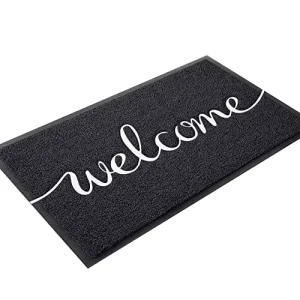 Eco-Friendly Anti-fatigue PVC Soft Custom logo Welcome Door Mat Floor Coil Durable Indoor Mat