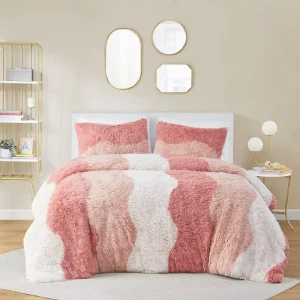 Eco Friendly Bedding Sets Thick Protective Warm Winter Bed Sheets Twin Twin XL Queen King Ombre Shaggy Faux Fur Comforter Set