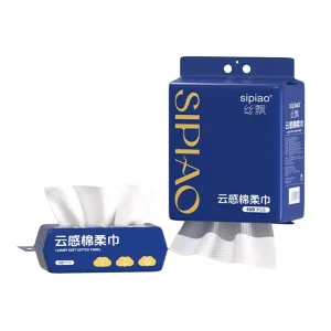 Eco Friendly Biodegradable Cotton Tissues Soft Absorbent Dry Wipes for Home Hotel Restaurant Car Supply