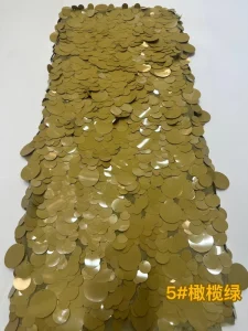 Eco Friendly Breathable 100% Polyester Mesh Sequin Fabric High Quality for Wedding Bridal Evening Dresses Girls