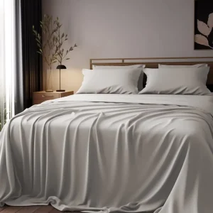 Eco Friendly Breathable Silky Smooth Wedding Hotel Home All Size 4 Piece Duvet Sheet Pillowcase Cooling Lyocell Bedding