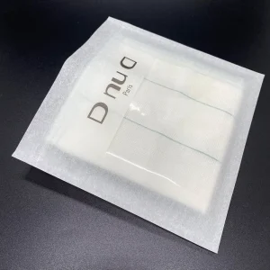 Eco Friendly Cellulose Cotton Paper Clothing Zipper Bag Custom Biodegradable Apparel T Shirt Packaging