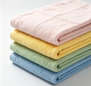 Eco Friendly Child Woven Embroidery Cotton Bath Towel Hair Towel