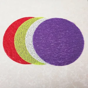 Eco Friendly Classic Plastic PVC Round Table Mat Placemats for Restaurant Home Hotel Use
