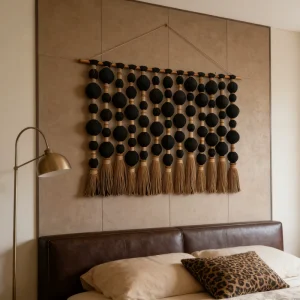 Eco-Friendly Cotton Macrame Wall Hangings Large Boho Tapestries for Indoor and Outdoor Modern Style Wall Decor for Kitchen