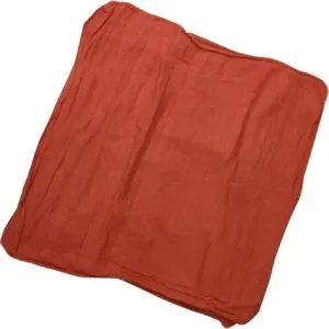 Eco Friendly Cotton Red Shop Towels & Rags Durable Reusable Highly Absorbent Square Cleaning Cloths for Kitchen Home Auto Garage