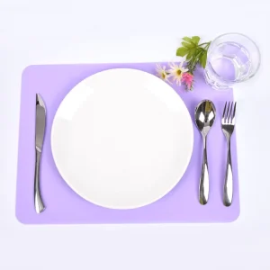 Eco Friendly Custom Logo 30*40 cm Heat Resistant Food Grade Silicone Non Slip Baby Place Table Mat Reusable Kitchen Baking Mat