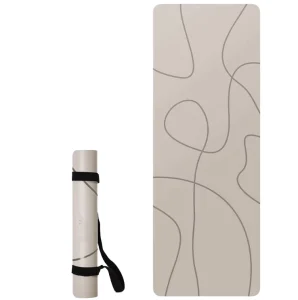 Eco Friendly Custom Print Exercise Fitness Non Slip 4.5mm PU Natural Rubber Yoga Mat 183cm Water