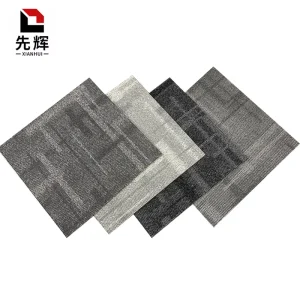 Eco Friendly Customizable Specification Anti Slip Base Heavy Duty Commercial Grade Carpet Tile for Multi Scene Engineering Use