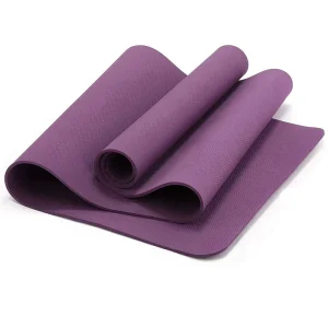 Eco Friendly Double Layer TPE Yoga Mat Non Slip 6mm 8mm 183cm Custom Logo Fitness Exercise Pad