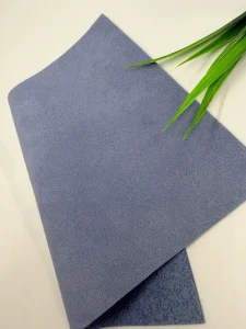 Eco-Friendly Double-Sided Suede Flocking Fabric Material Recycled Leather For Shoes Bags Car Luggage Furniture