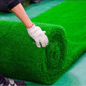 Eco Friendly Durable Green Synthetic Turf Roll Fake Grass Carpet High Density Anti UV Artificial Lawn Grass for Outdoor Events
