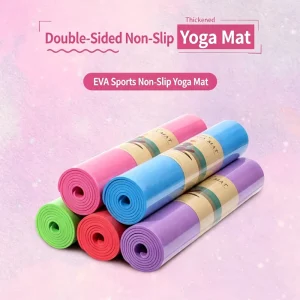 Eco Friendly EVA Yoga Mat Custom Printed Position Line Anti Slip Fitness Mat for Female Yoga Studio Training