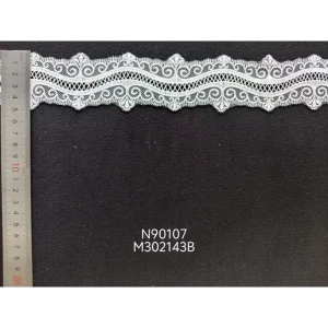 Eco Friendly Embroidered Mesh Fabric 100% Polyester Sheer Knitted Clothing Accessories Garments for Girls & Boys Wedding Apparel